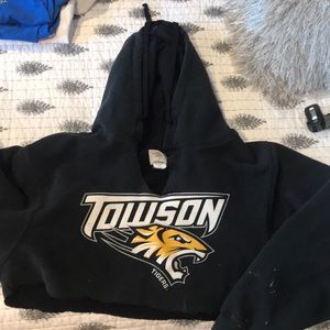 🐯TOWSON TIGER CROPPED HOODIE